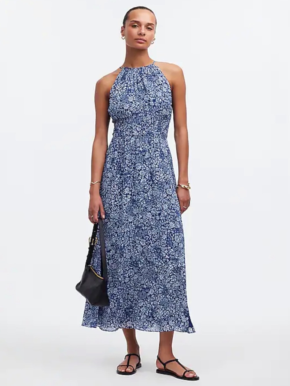Madewell Dress 00 Halter Blue